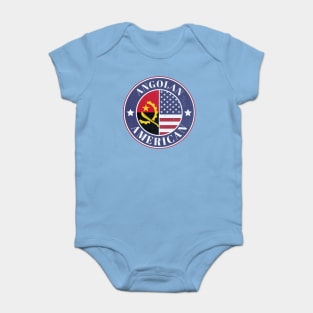 Proud Angolan-American Badge - Angola Flag Baby Bodysuit